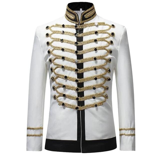 single breasted suit drama costume party blazer