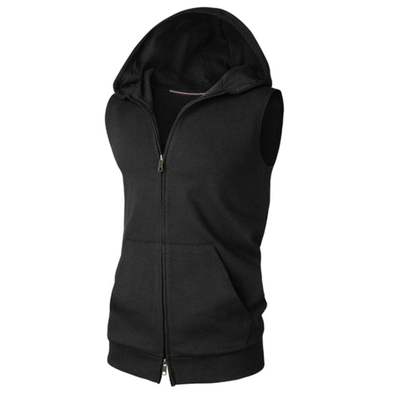 Sleeveless Hooded Men Sweatshirt JACKETS