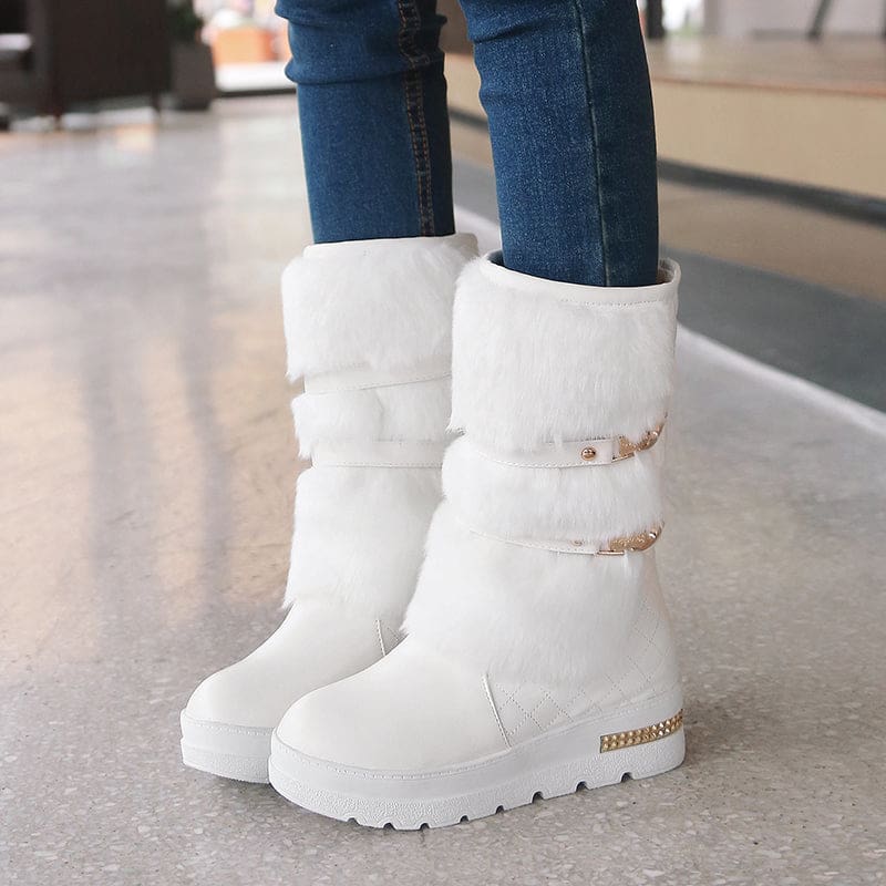 Thick Plush Waterproof Non-Slip Winter Snow Boots For Women WOMEN BOOTS