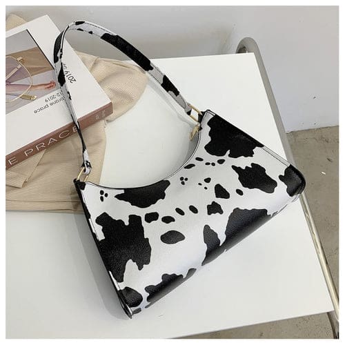 tipping soft pu leather underwritten shoulder bag for women blue