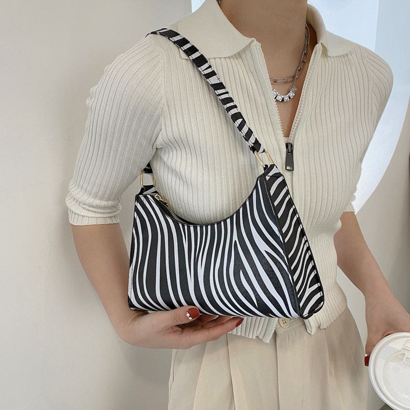 tipping soft pu leather underwritten shoulder bag for women