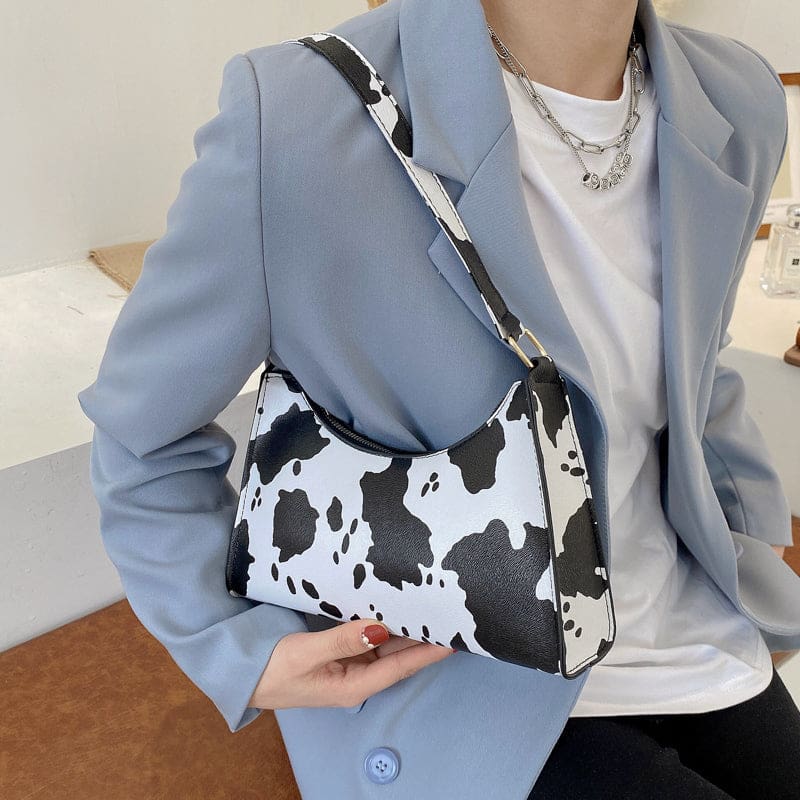 tipping soft pu leather underwritten shoulder bag for women