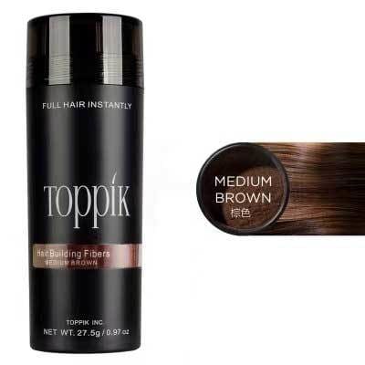 toppik hair building fibers 27.5g medium brown