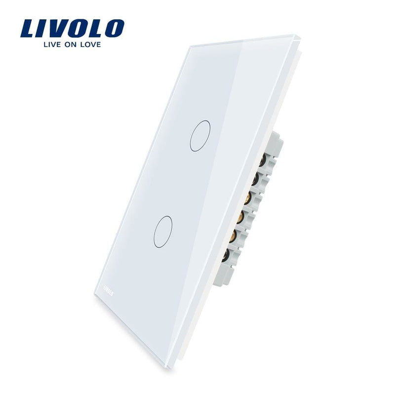 wall switch 110~250v glass panel us touch light switch vl-c502-11/12