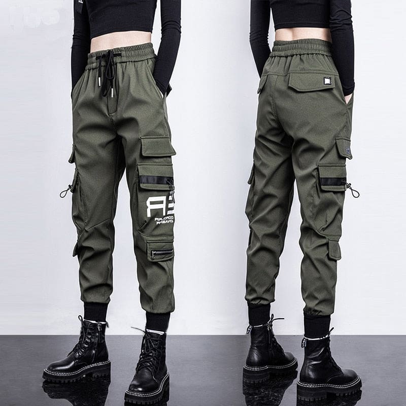 Women High Waist Cargo Pants WOMEN PANTS