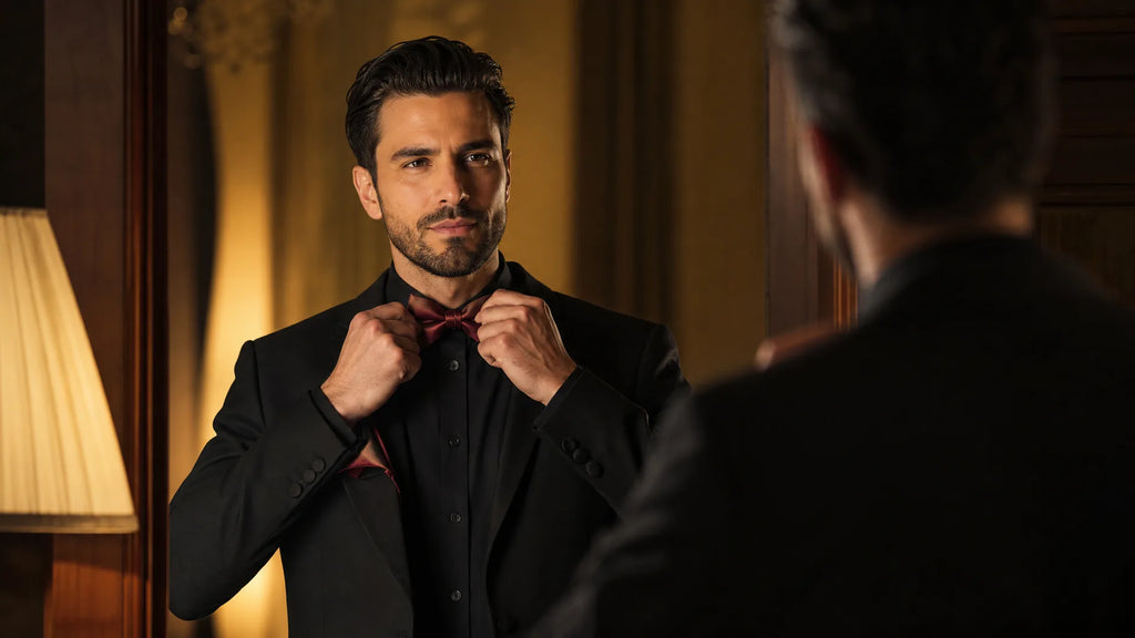 Men's Bow Tie and Pocket Square Set Guide