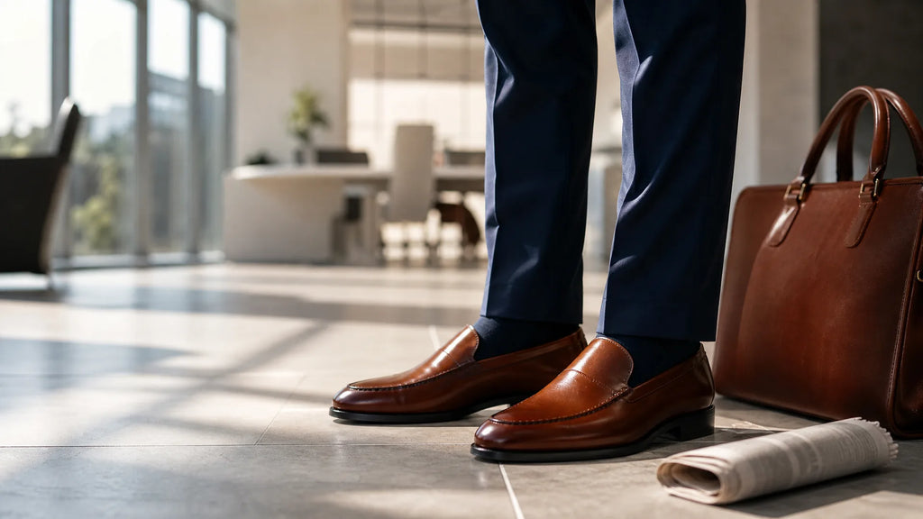 Men's Dress Shoes Leather Loafers: Style & Comfort