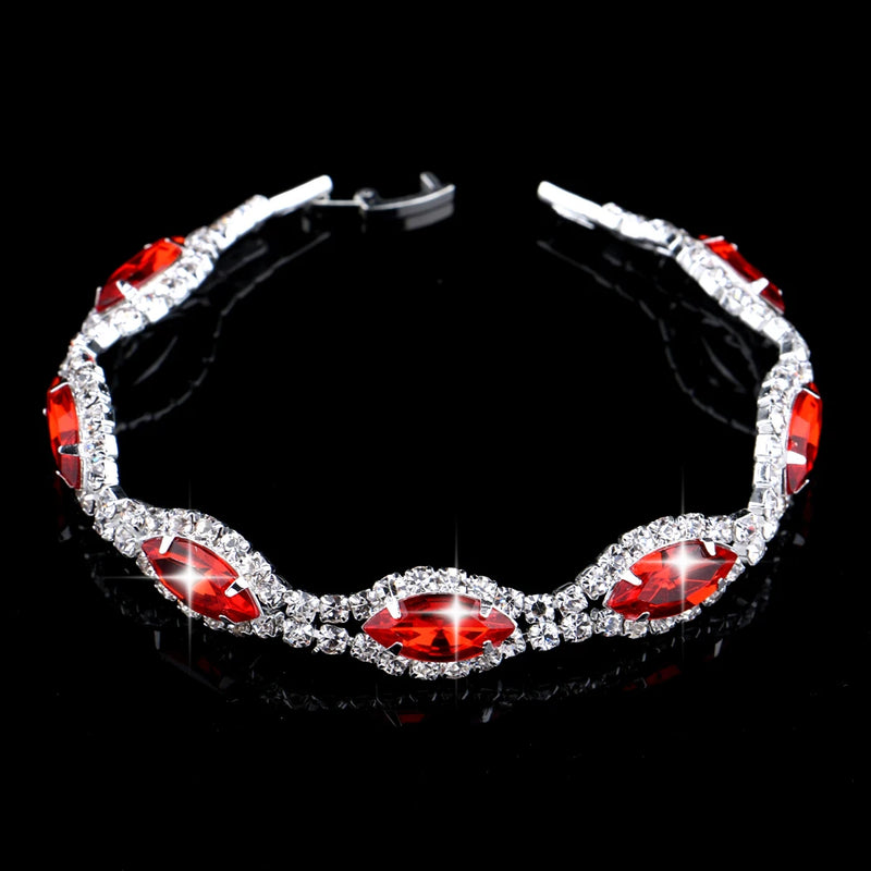Crystal Prom Wedding Jewelry Sets for Women