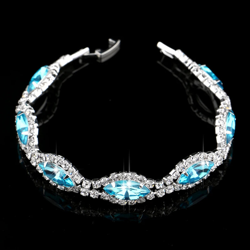 Crystal Prom Wedding Jewelry Sets for Women