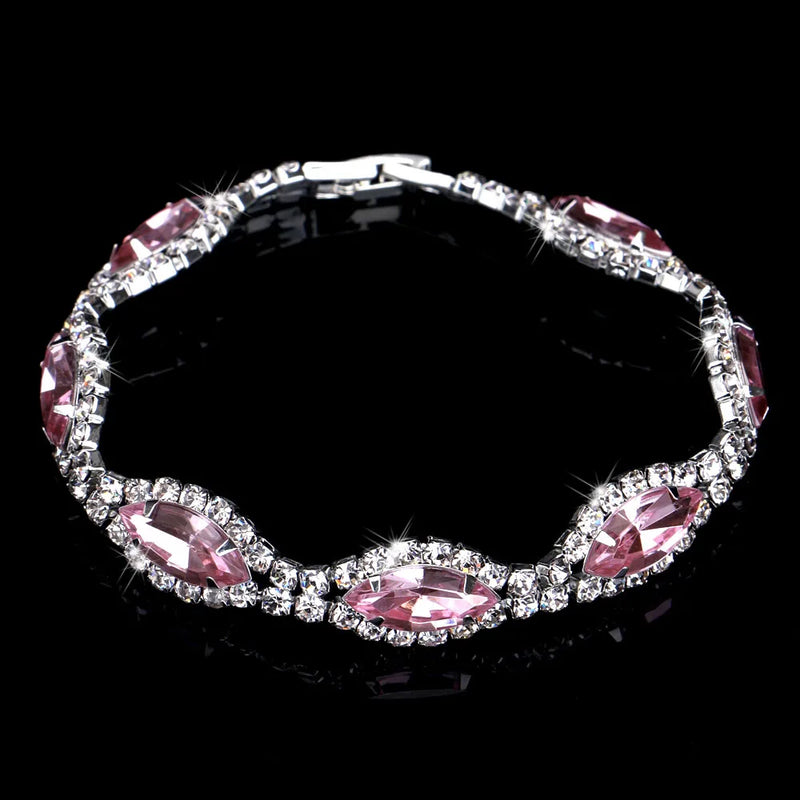 Crystal Prom Wedding Jewelry Sets for Women