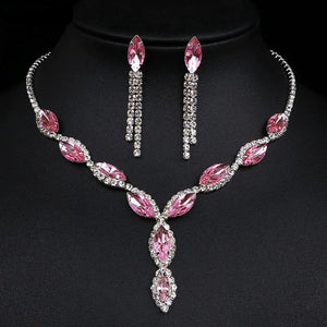 Crystal Prom Wedding Jewelry Sets for Women
