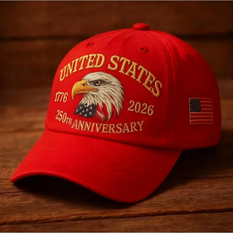 American Hot Sale 250th Anniversary Eagle Emblem Hat Casual Wear Baseball Cap