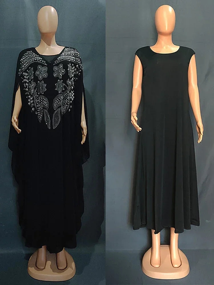 Dubai Luxury Chiffon Muslim Abayas For Women