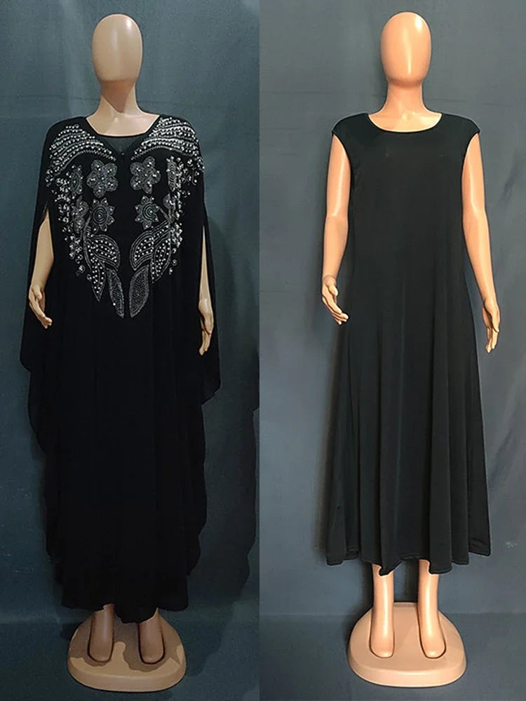 Dubai Luxury Chiffon Muslim Abayas For Women