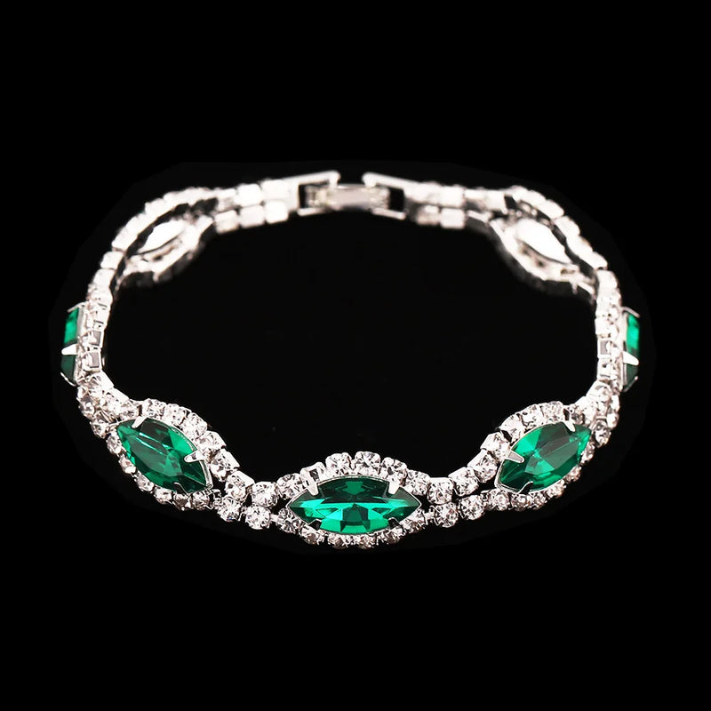 Crystal Prom Wedding Jewelry Sets for Women