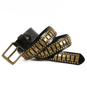 Luxury Original Leather Punk Hip Hop Unisex Belts