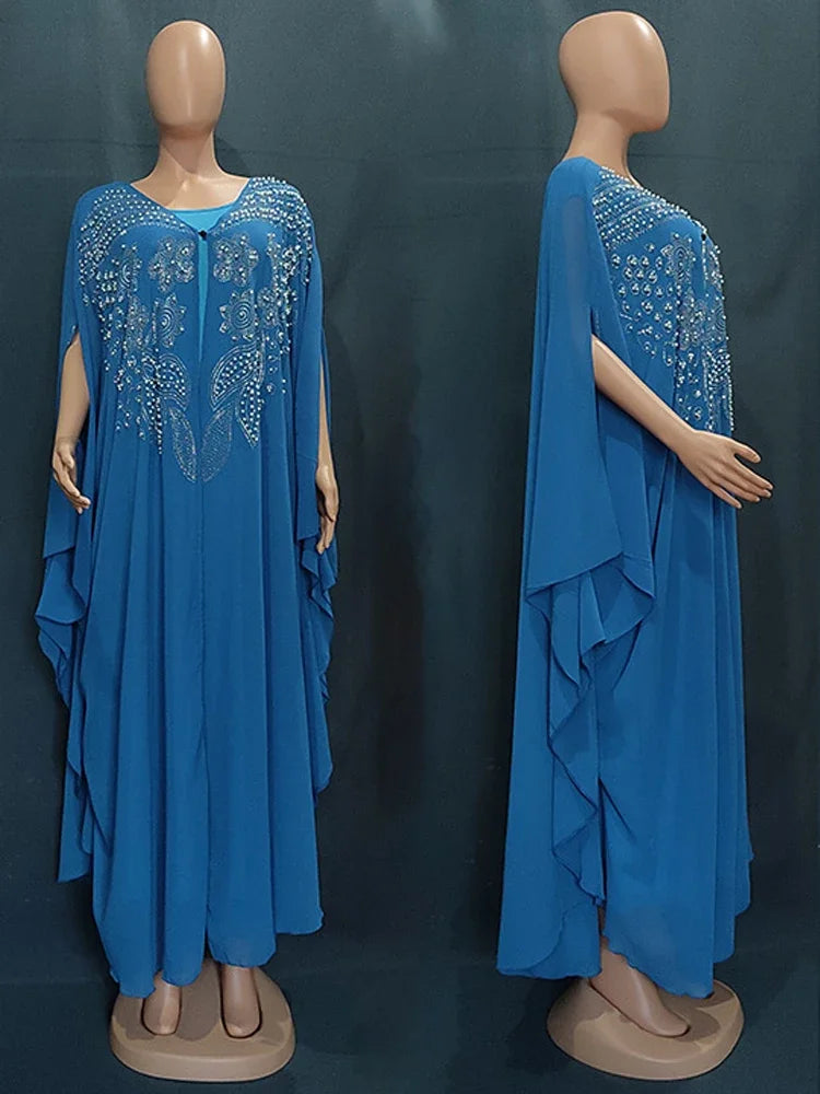 Dubai Luxury Chiffon Muslim Abayas For Women