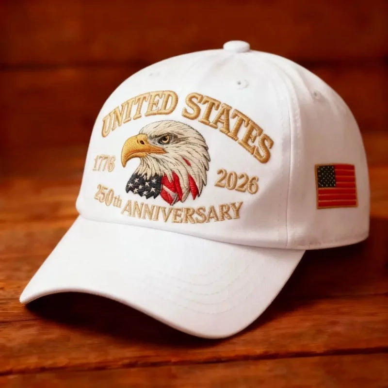 American Hot Sale 250th Anniversary Eagle Emblem Hat Casual Wear Baseball Cap