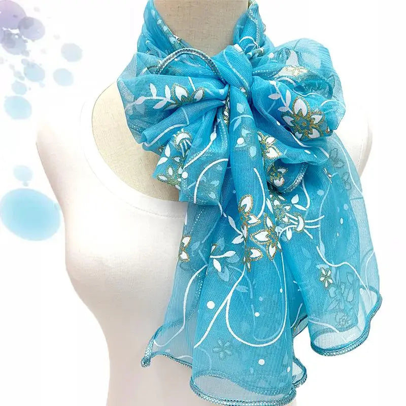 Elegant Lace Women Scarf Light Weight Silk Hijab