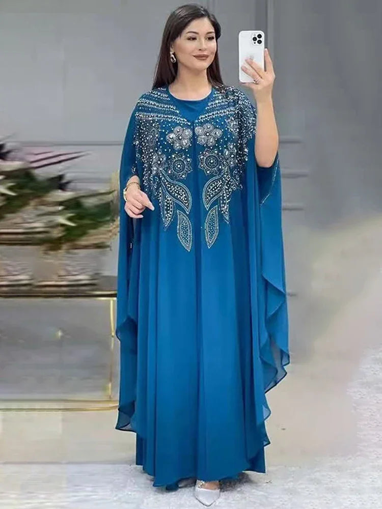 Dubai Luxury Chiffon Muslim Abayas For Women