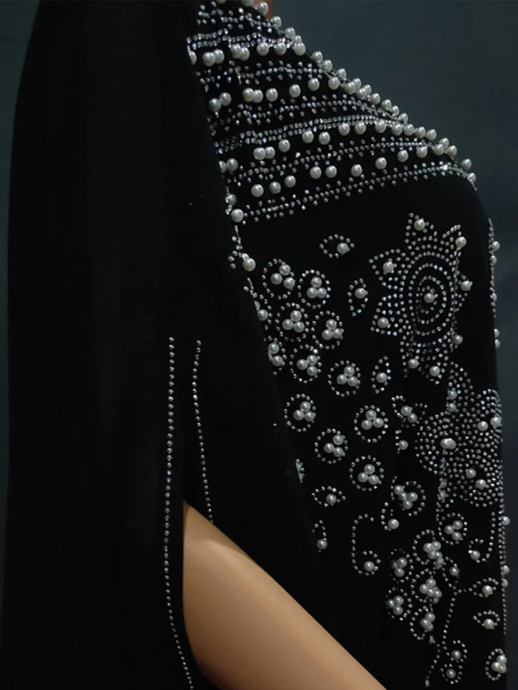 Dubai Luxury Chiffon Muslim Abayas For Women