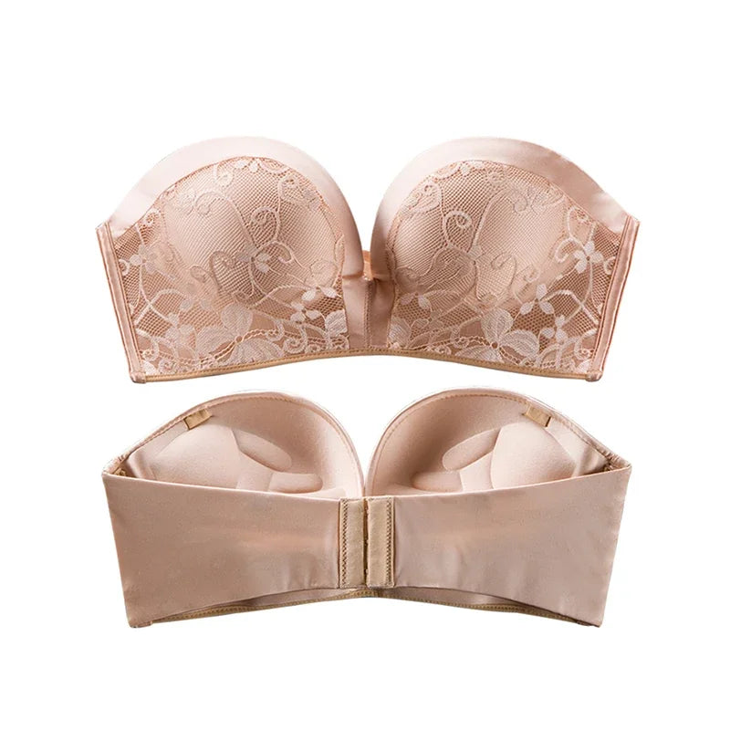 New Sexy Strapless Seamless Invisible Push Up Bra for Women