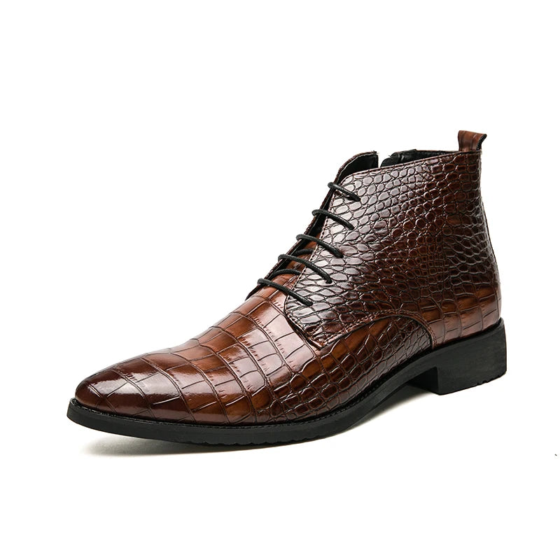 High Quality Business Leather Lace Up Chelsea Mens Shoes
