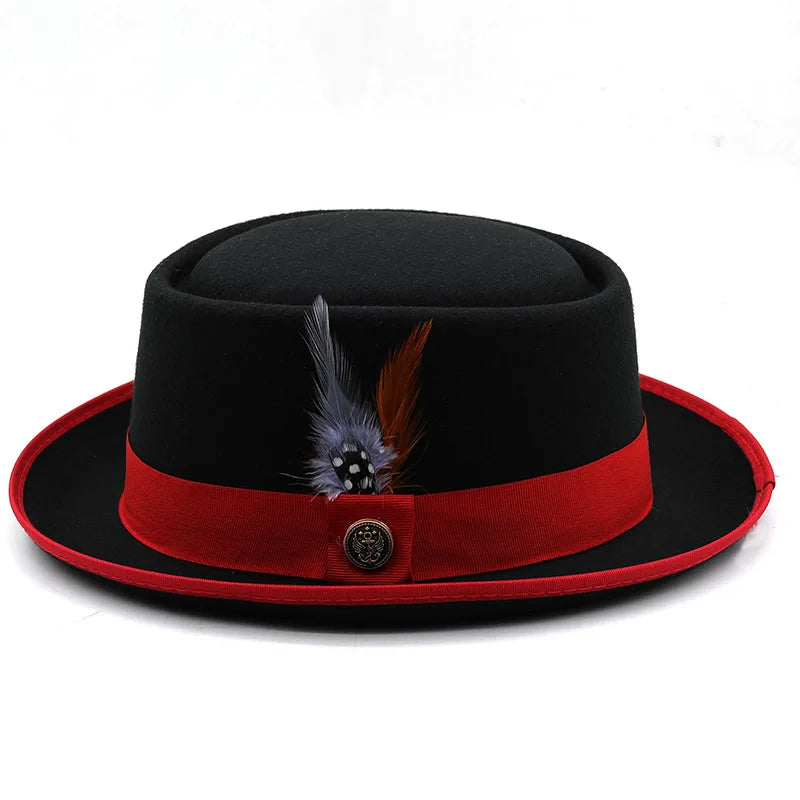 British Style Hip Hop Fedora Hat Unisex Party Sombrero Cap
