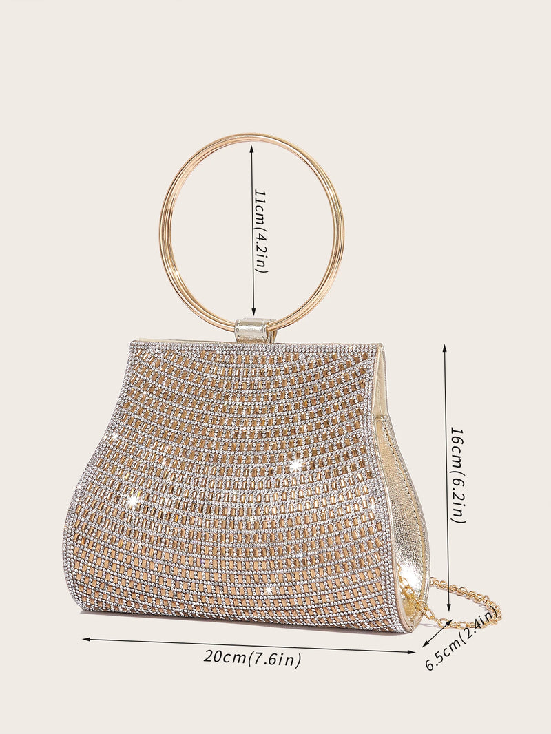 Women's Diamond Handbags Rhinestones Evening Bridal Stones Clutch