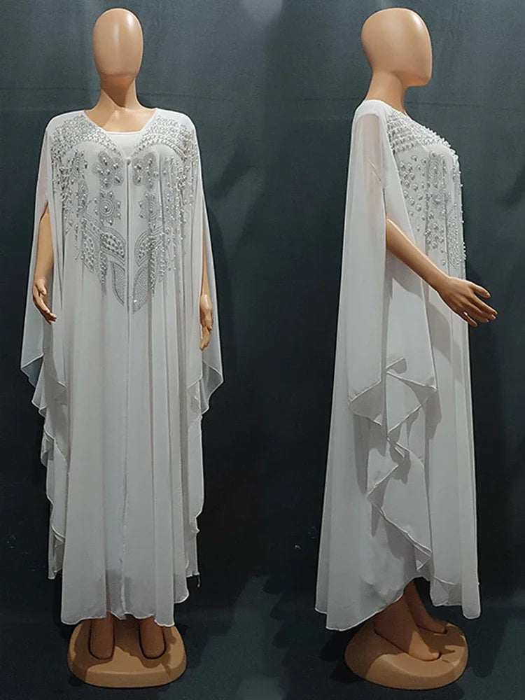 Dubai Luxury Chiffon Muslim Abayas For Women
