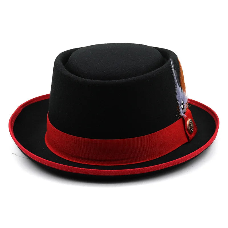 British Style Hip Hop Fedora Hat Unisex Party Sombrero Cap