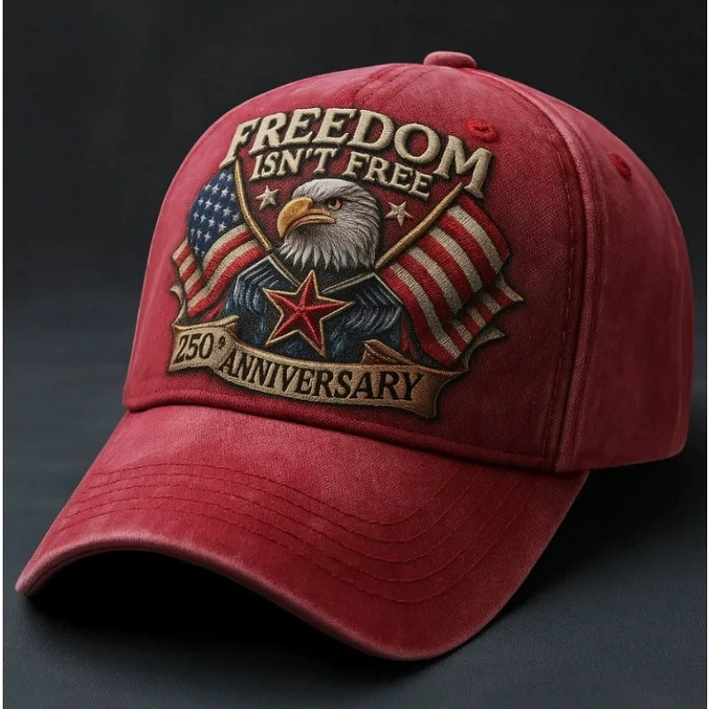 American Hot Sale 250th Anniversary Eagle Emblem Hat Casual Wear Baseball Cap