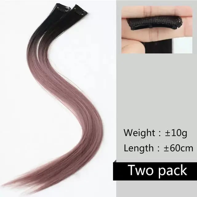 Clip In Highlighted Synthetic Hair Extensions P2/613 / 20inches
