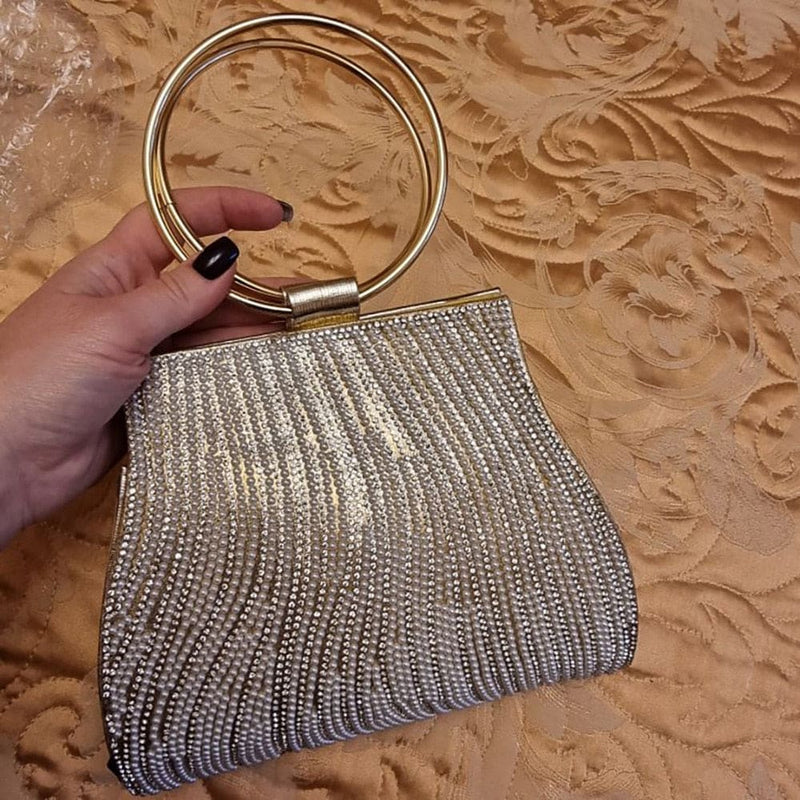 Diamond Rhinestone Clutch Crystal Party Bag For Woman HANDBAGS