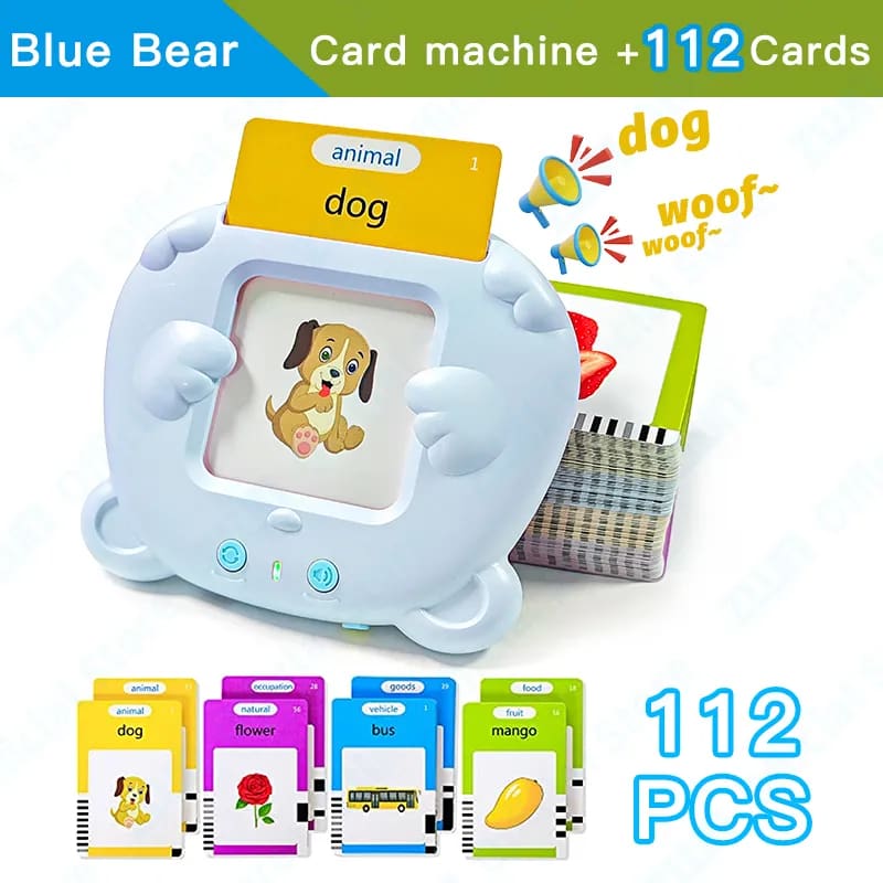 Early Educational Talking Flash Cards English Electronic Audio Book Ki