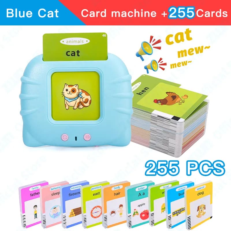 Early Educational Talking Flash Cards English Electronic Audio Book Ki