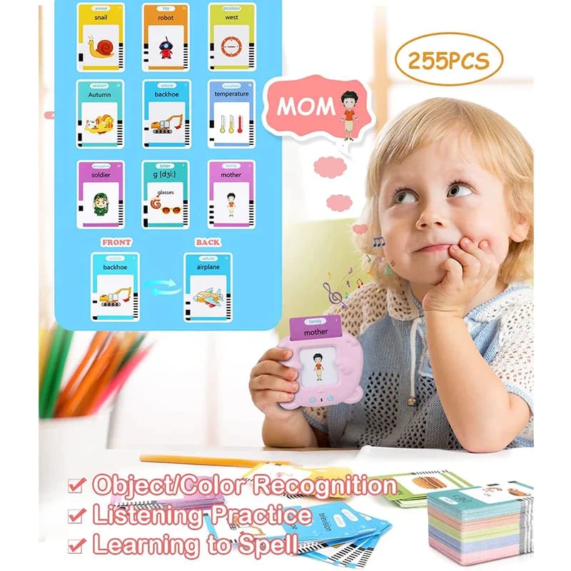 Early Educational Talking Flash Cards English Electronic Audio Book Kids Birthday Gifts Toys