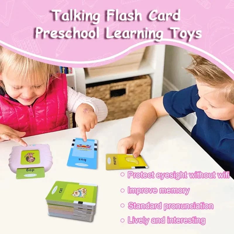 Early Educational Talking Flash Cards English Electronic Audio Book Kids Birthday Gifts Toys