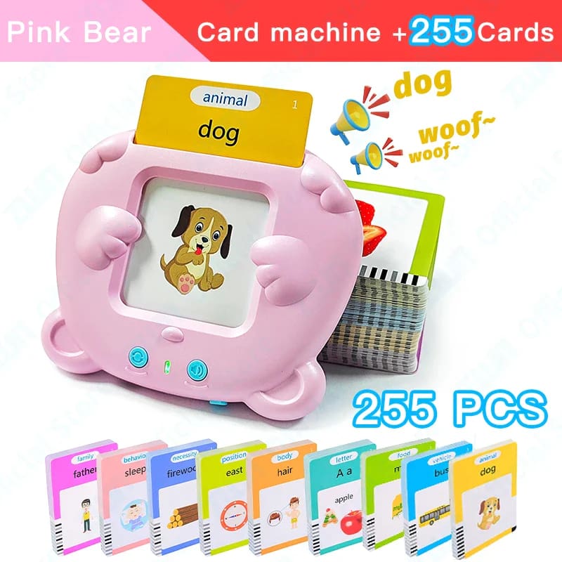 Early Educational Talking Flash Cards English Electronic Audio Book Ki