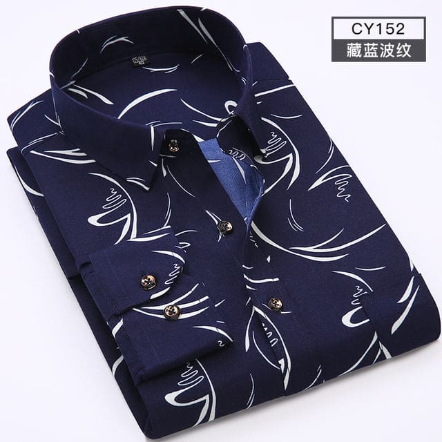 100% polyester soft comfortable men dress shirt cy152 / s