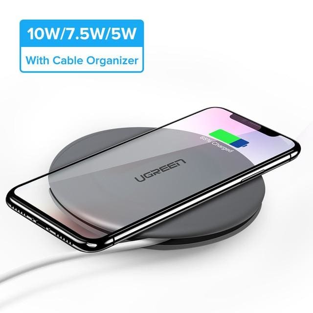10w qi wireless charger for iphone x xs xr 8 plus samsung s8 s9 s10 new grey
