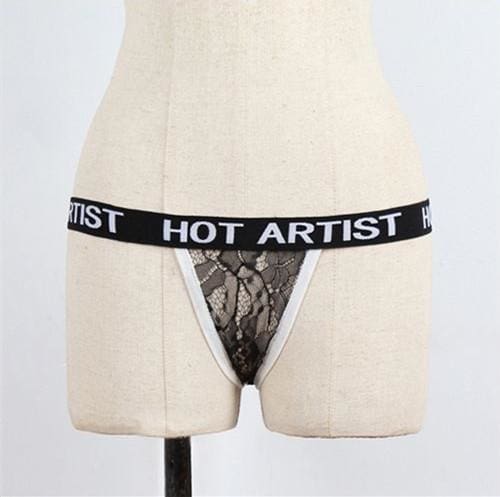1pc sexy women hot artist letters panties g-string thongs t-back bikini briefs