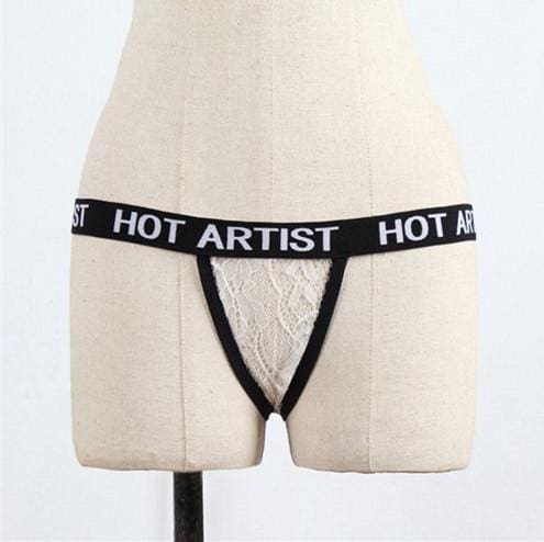 1pc sexy women hot artist letters panties g-string thongs t-back bikini briefs