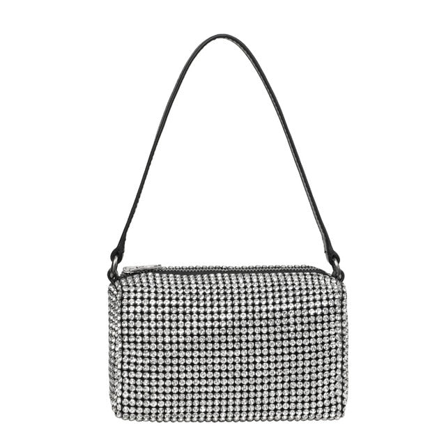 hot diamond hobo bag for women white / 17cmx11cmx7cm