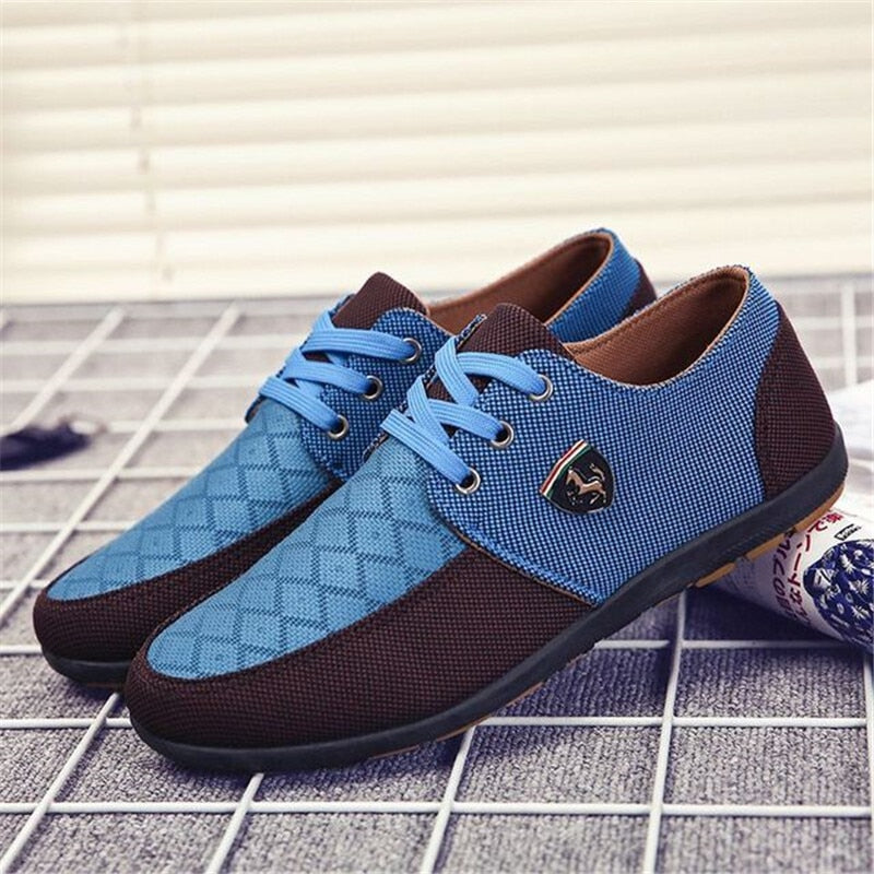 comfortable loafers flat casual men breathable shoes