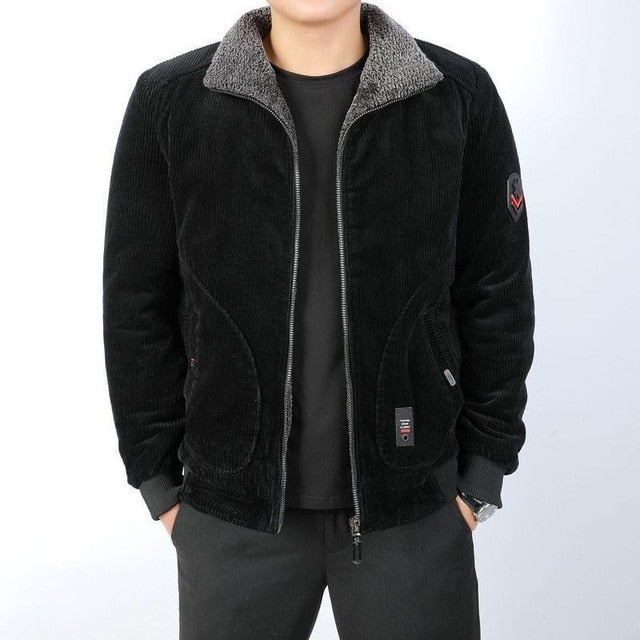 cotton padded warm loose parka winter jacket for men