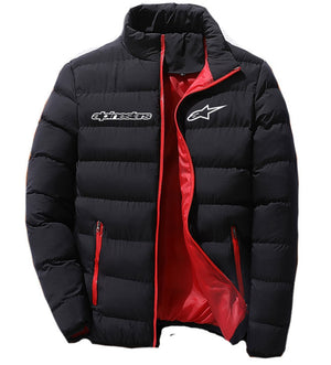 alpinestars men's fashion jacket zipper comfortable cotton clothes winter snowy day warm