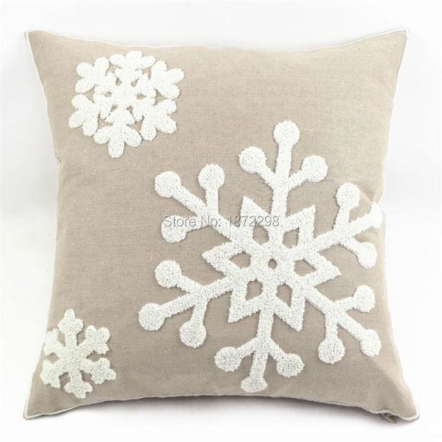 45*45cm christmas style 100% cotton wool embroidery cushion cover 450mm*450mm / 03a-01