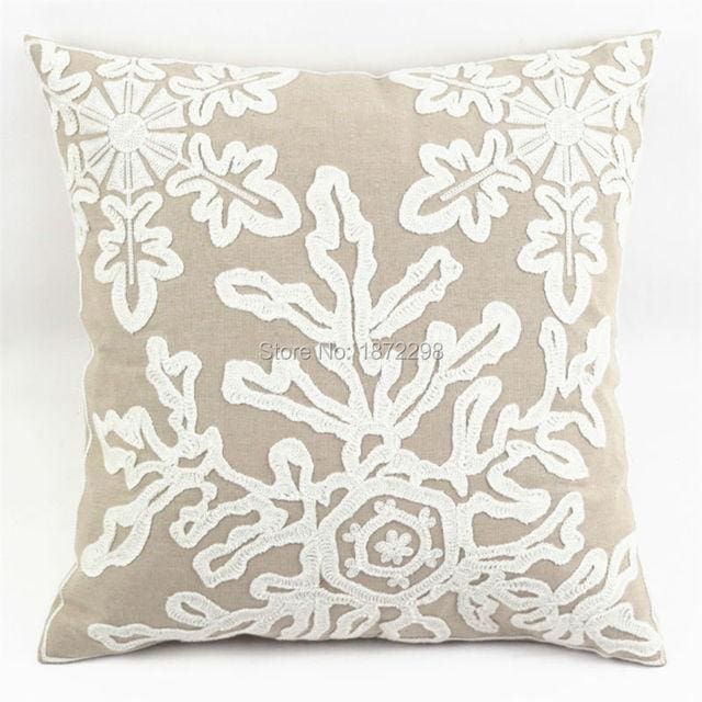45*45cm christmas style 100% cotton wool embroidery cushion cover 450mm*450mm / 03a-04
