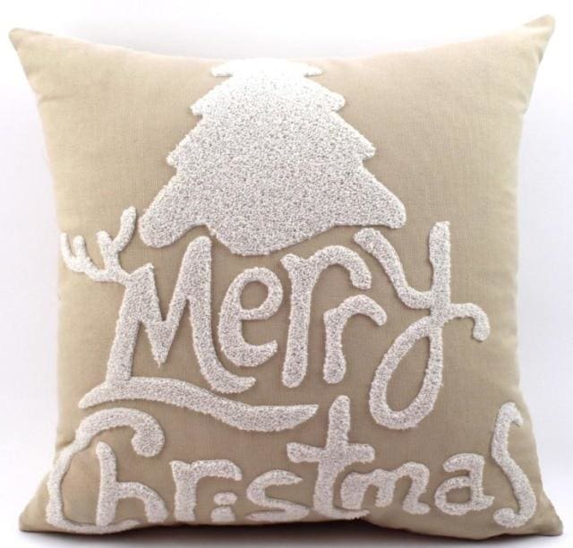 45*45cm christmas style 100% cotton wool embroidery cushion cover 450mm*450mm / 03a-10